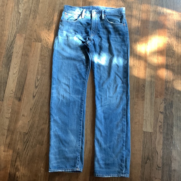 Polo Ralph Lauren Classic Fit Distressed Denim Jeans mens 30 x 32 Like New - Picture 6 of 9